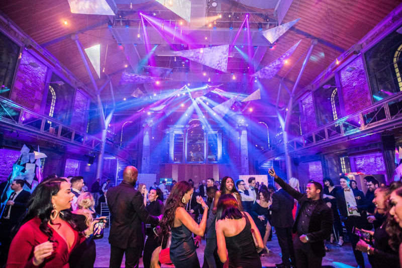 dancefloor at LSO St Luke's Christmas party